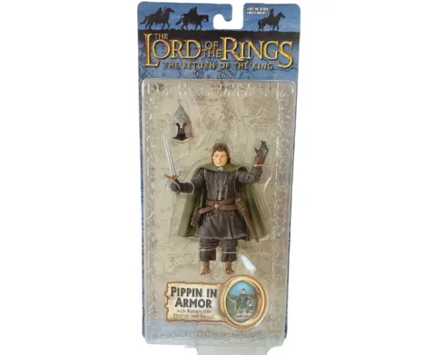 Boneco Pippin in Armor Senhor dos Anéis Toybiz