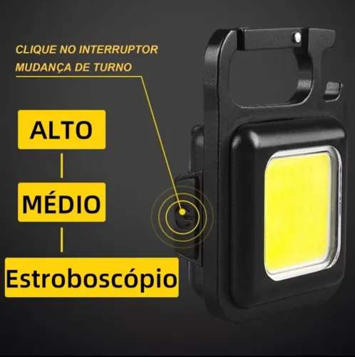 Lanterna Recarregável Portátil LED