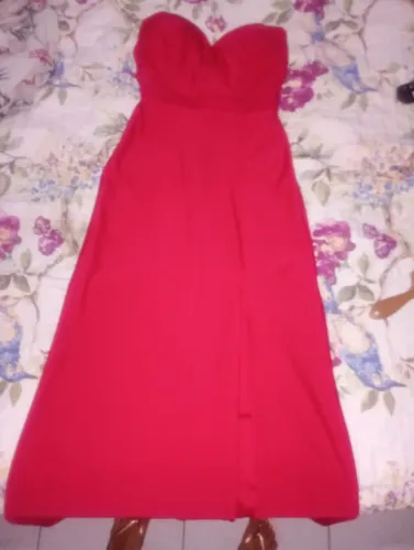 Vestido vermelho tomara que caia 