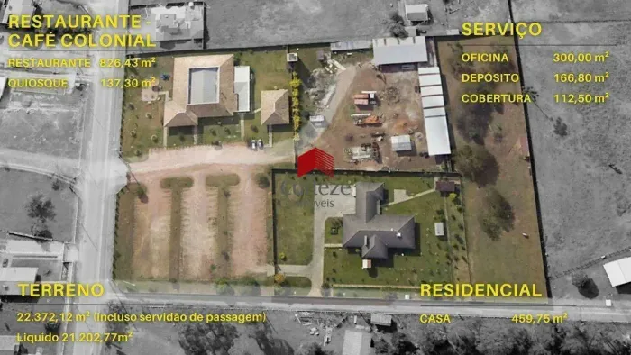Área Rural com 21.202,77m² 1 quarto, à venda, no bairro Colônia Murici em São José dos Pin