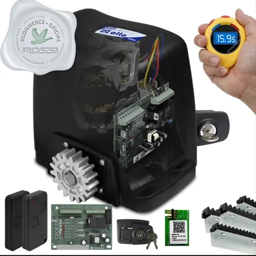 Motor para portão/Motor Rossi Wifi Dz Atto Simply Connect 4,5m Crem 2 control