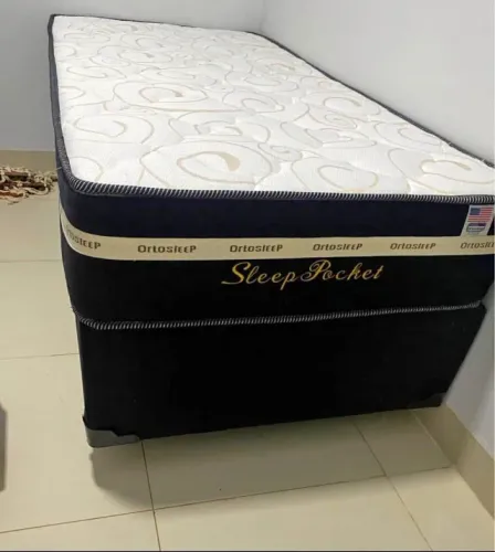 Cama box colchão e base agora 