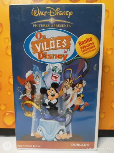 VHS WALT DISNEY DUBLADO - OS VILOES DA DISNEY