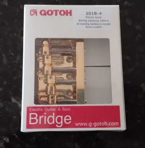 Ponte baixo dourada 4 cordas Gotoh