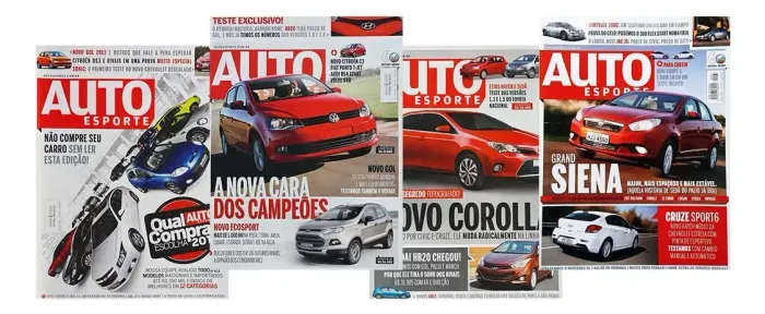Kit 4 Revistas Auto Esporte 2012 - Gol Siena Ecosport Cruze