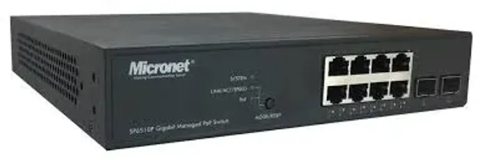 Switch de 10-port 10/100/1000Mbps managed PoE