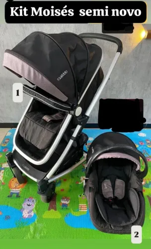 Carrrinho de Bebe Kit Moisés semi novo 