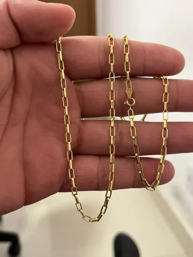 Corrente tijolinho Ouro18k