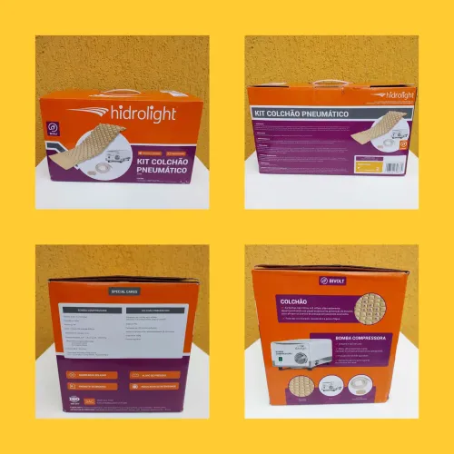 Kit Colchão Pneumático Hospitalar Bivolt - Hidrolight