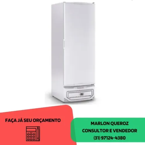 Congelador Vertical Fricon 560L Porta Cega Novo