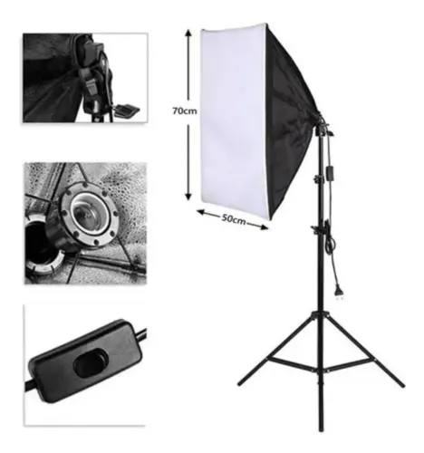 Softbox para fotos e vídeos - 70x50cm