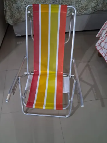 Cadeira de Praia Dobrável Colorida