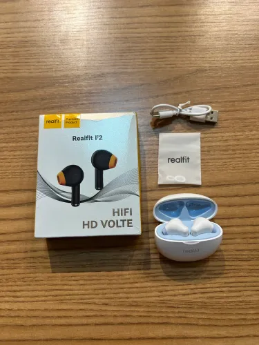 Fone Bluetooth Realfit F2 - Azul Claro