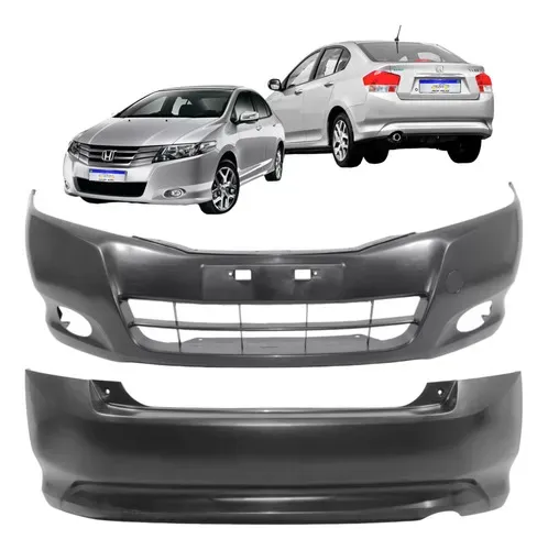 Kit Parachoque Honda City 2009 2010 2011 2012 Com Furo Novo 