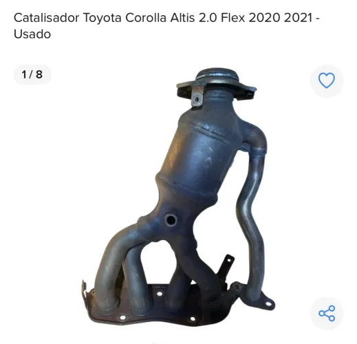Catalisador Toyota Corolla 2.0 FLEX 2022 2023