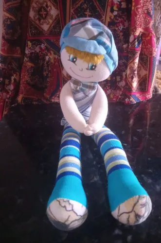 Boneco de pano artesanal