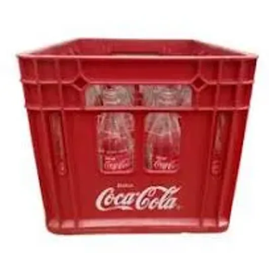Engradado com garrafas de Coca-cola ks