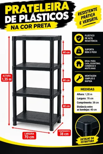 Prateleira de Plastico