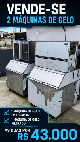 2 máquinas de gelo