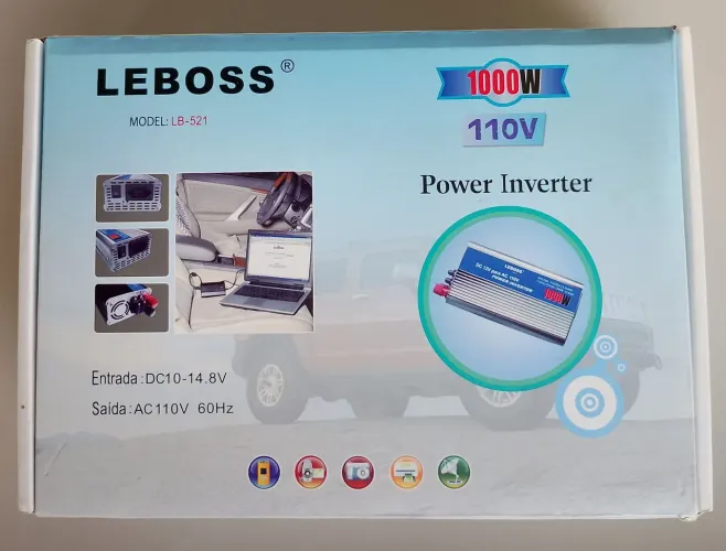 Inversor de tensão 1000W P/ 110 W
