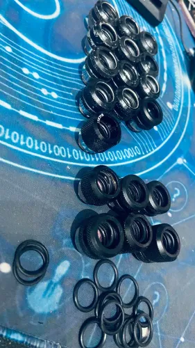 Kit Fittings Tubo Rígido 14mm OD Rosca G1/4 Water Cooler Custom + O-rings