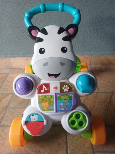 Andador Apoiador E Atividades Ludicas Zebra Da Fisher-price Branco