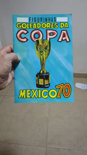 Álbum figurinhas goleadores da copa México 70