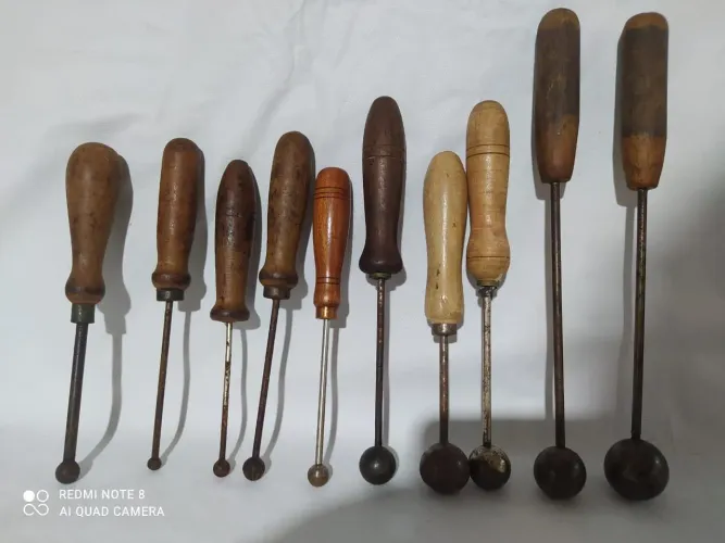 Kit de 10 Boleadores manuais antigos 