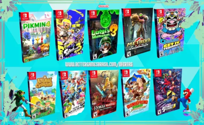 Donkey Kong2 : Pikmin Luigi Hyrule Smash Splatoon Metroid Wario DK Nintendo Animal Marvel