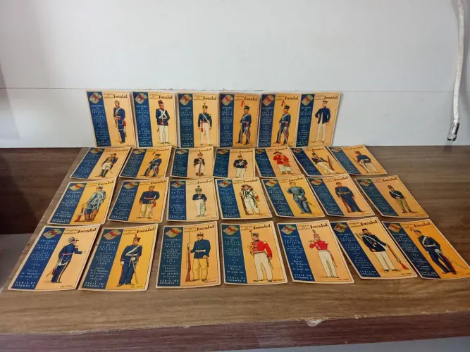 card sabonete Eucalol uniformes do Brasil império 28 cards 