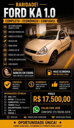 Ford KA GL 1.0i Zetec Rocam 2005