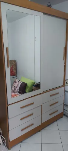 Guarda roupa 2 portas 6 gavetas