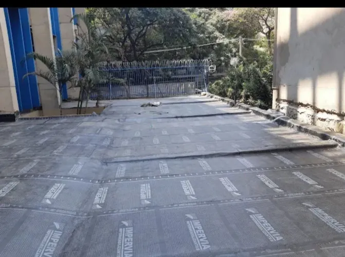 Impermeabilização com manta asfaltica 