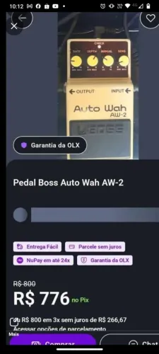 Pedal wah boss só hj !!! * Oportunidade