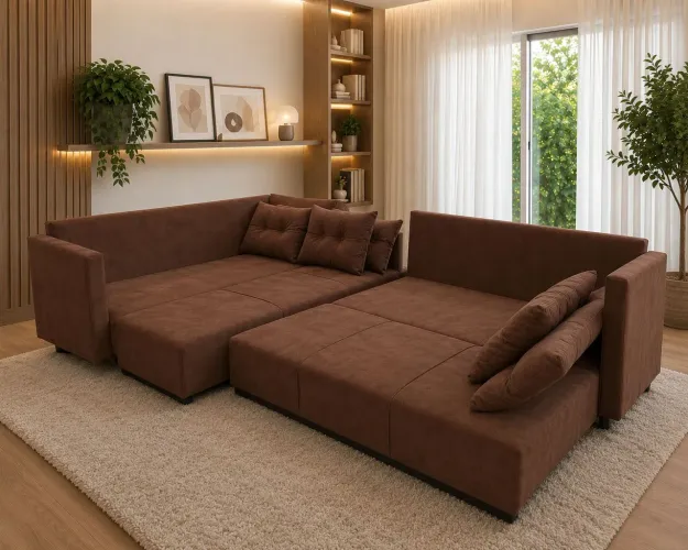 SOFÁ  6 lugares, use 2 camas casal! Perfeito, resistente, baixo custo!