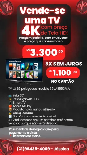 TV LG 65" 4K