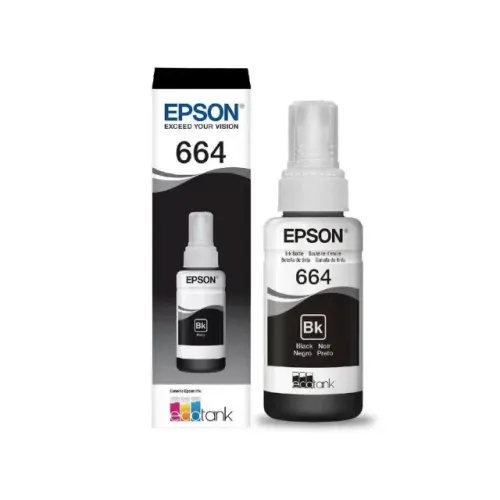 Tinta Epson Original T664 Preto Refil para L395 L380 L375 L220 L455