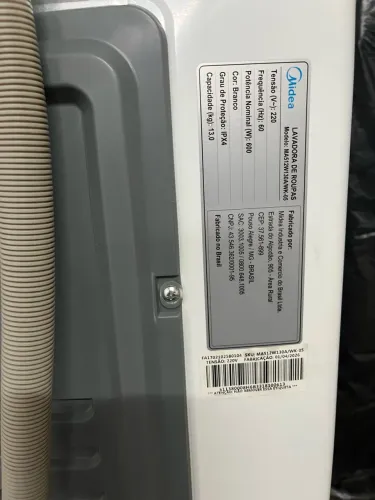 Lavadora Midea 13kg 13 programas