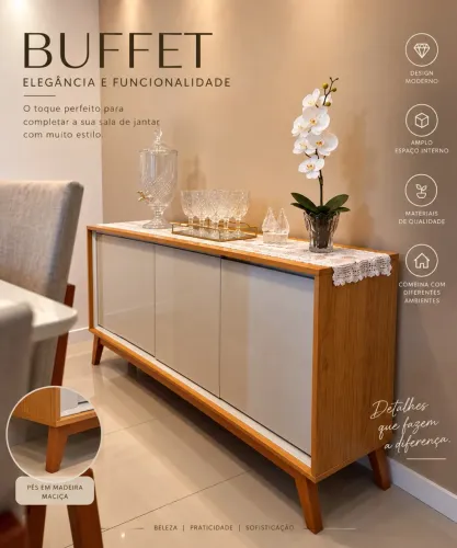 Buffet moderno e sofisticado 