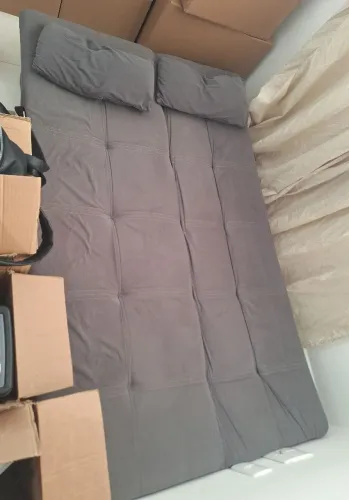 Sofá-cama Casal Reclinável Suede Linoforte Yasmin