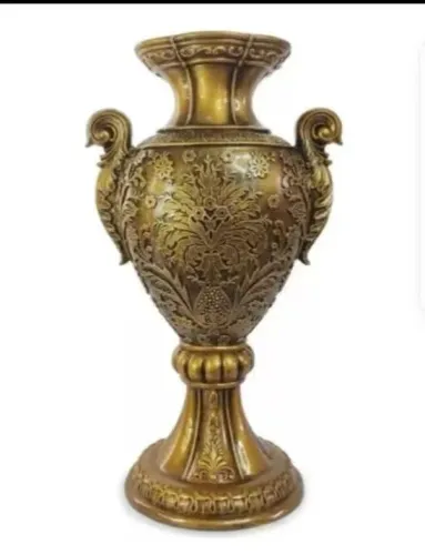 Vaso Resina Dourado
