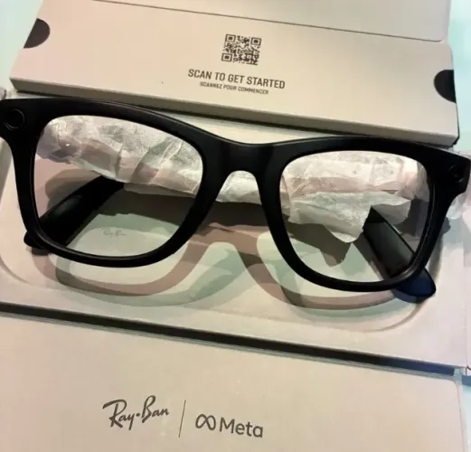 Óculos Meta Ray-ban (gen 2) Unisex Wayfarer Matte 50 (preto fosco)