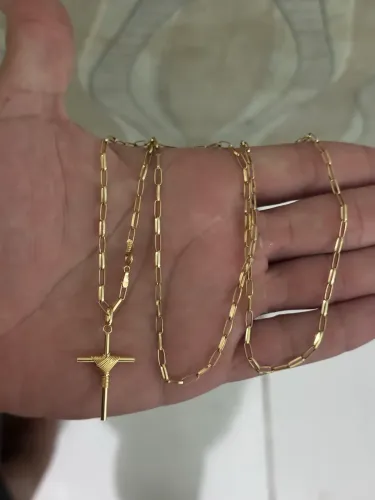 Corrente ouro 18 k muito nova,sem amasso ,solda ou empenos