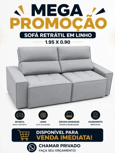 Venda de retrátil na cor cinza