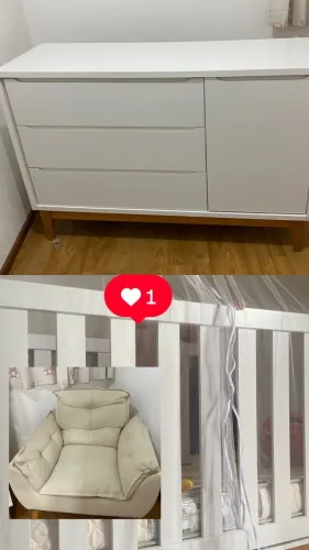 Cômoda+Berço+cadeira amamentação