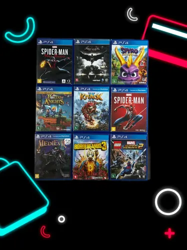 9 jogos de PS4 usados - Funcionando perfeitamente