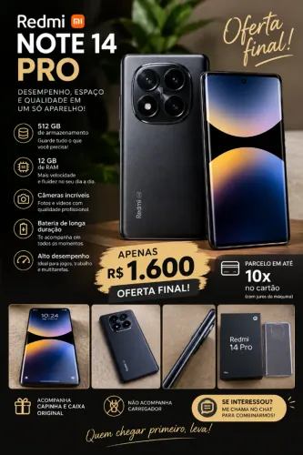 OFERTA FINAL! REDMI NOTE 14 PRO ? 512 GB
