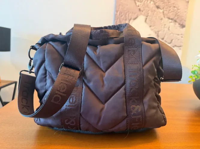 Mini Bolsa Duffel Matelassê TRACK & FIELD marrom