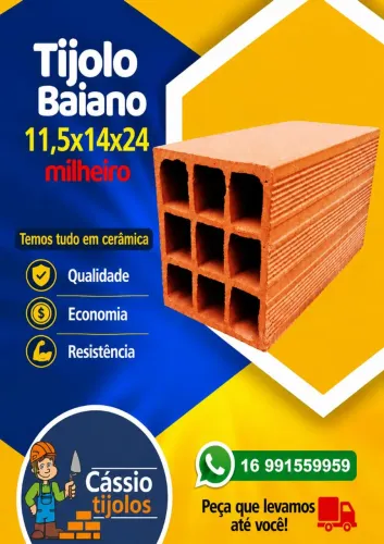 TIJOLOS DIRETO DA FABRICA