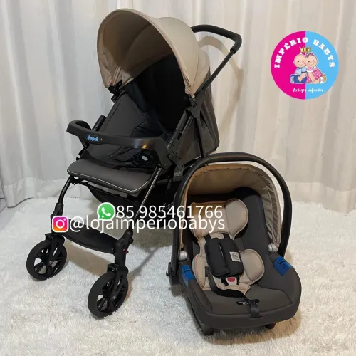 Kit carrinho e bebê conforto Burigotto ecco